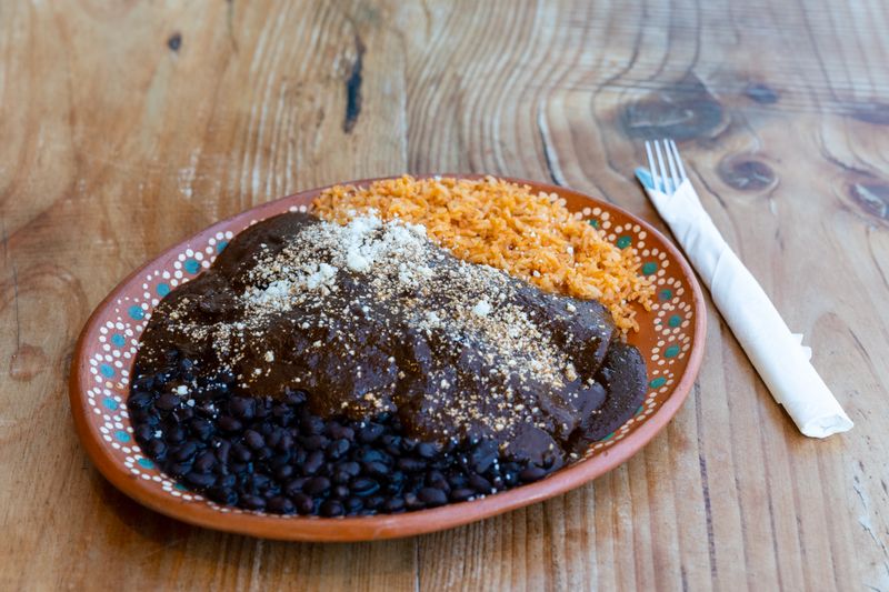 Mexican rice and beans side dish Cabana Taco